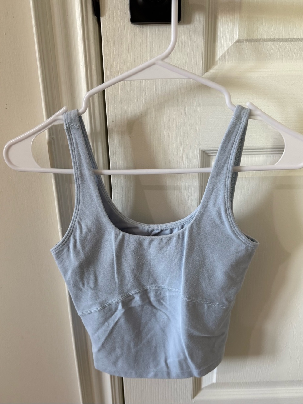 Aritzia Light Blue Cropped Tank Top